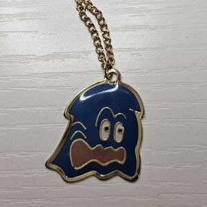 RARE Pac-Man Inky Pendant Necklace